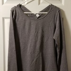 Old Navy Grey Sweatshirt with cutouts